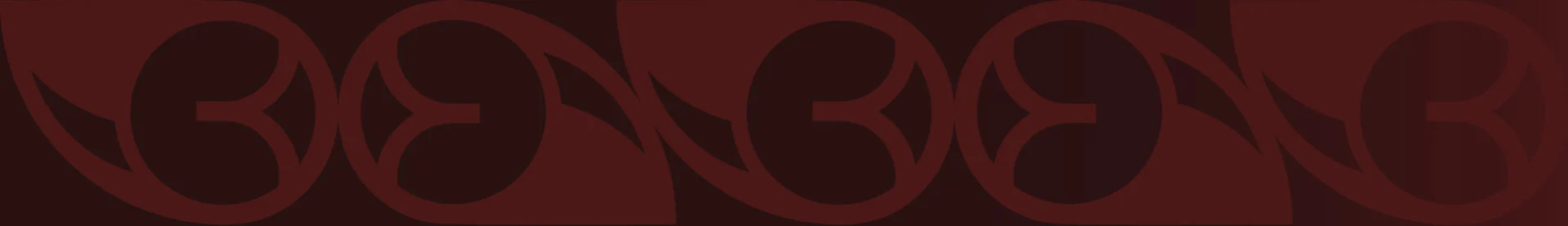 Stylized, repeating numbers "3" in a dark maroon color, each within an abstract, rounded rectangular shape, creating a continuous and flowing visual pattern across the image.