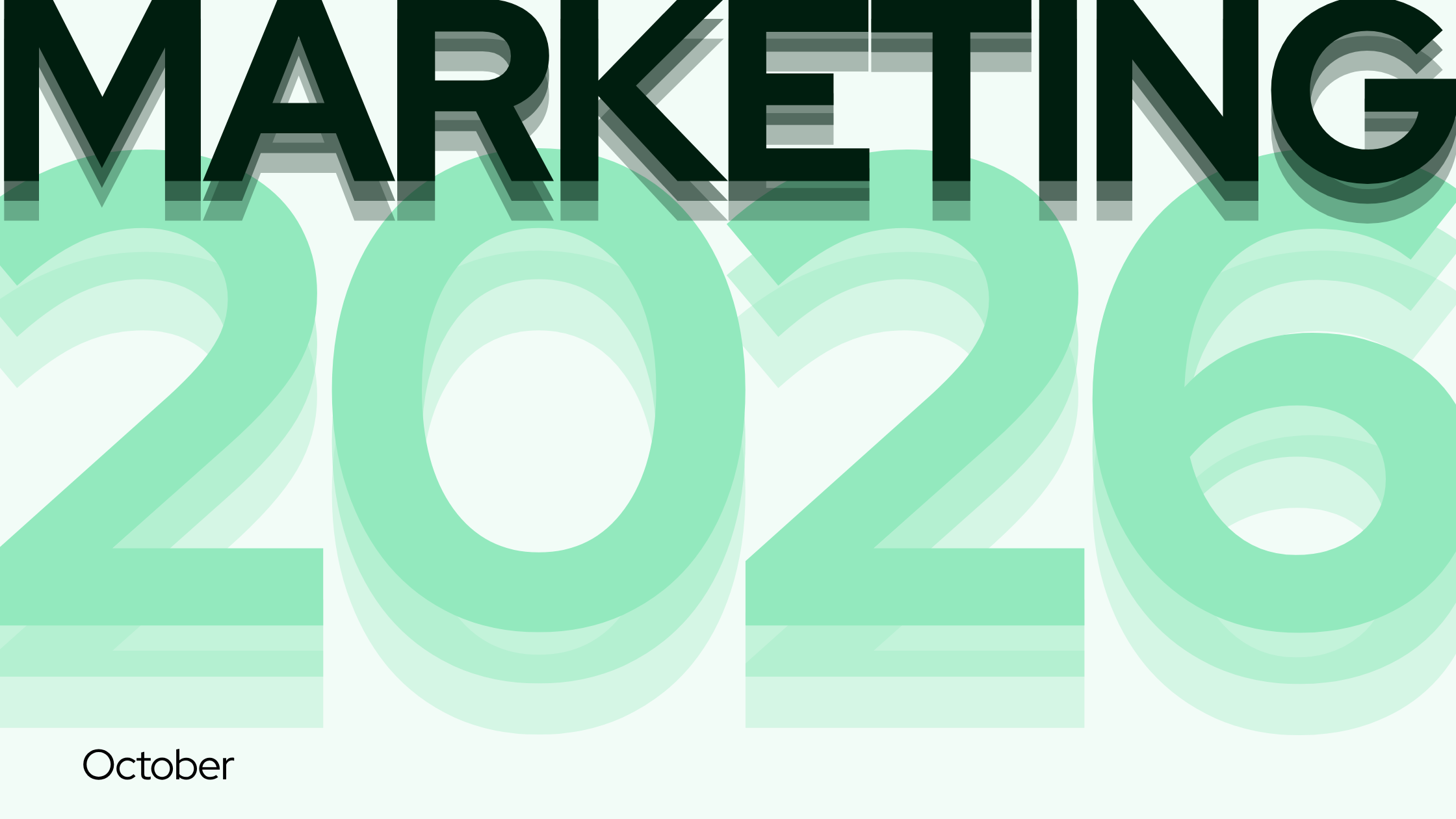 Cover graphic: MARKETING 2026, October