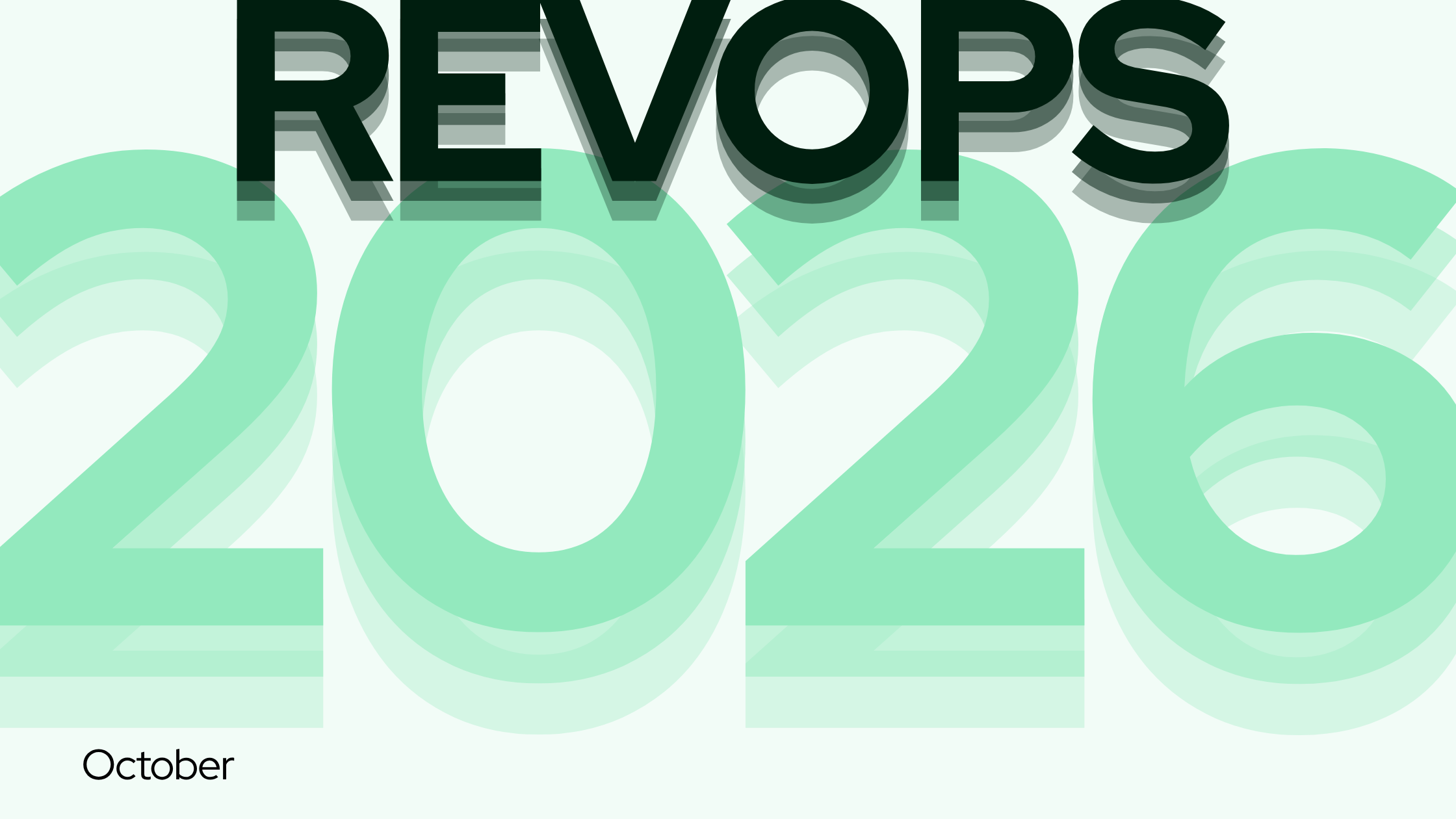 Cover graphic: REVOPS 2026, October
