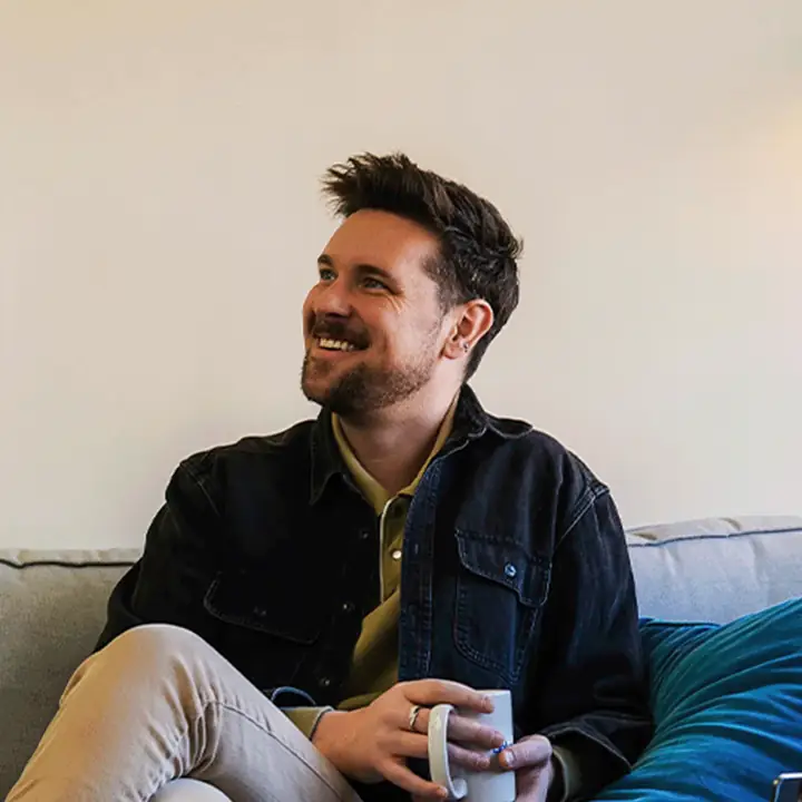 Seafoam team member smiling in the office